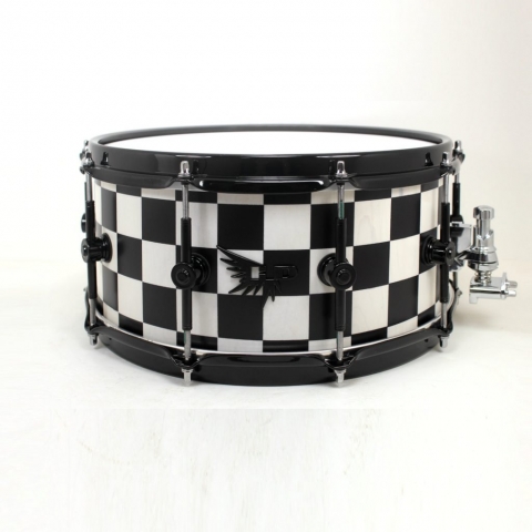 Checkerboard Drum Snare HD Drums Custom Stave Hendrix