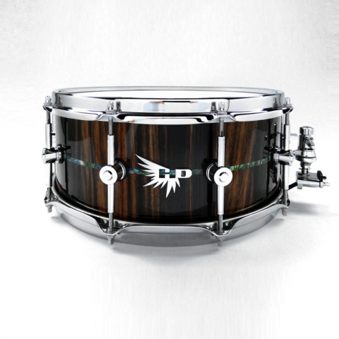 DW Snare Drum Best Hendrix Drums HD Inlay Macassar Ebony