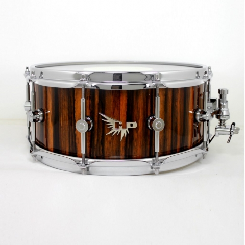 Macassar Ebony Snare Drum Hendrix Exotic Pearl Drums