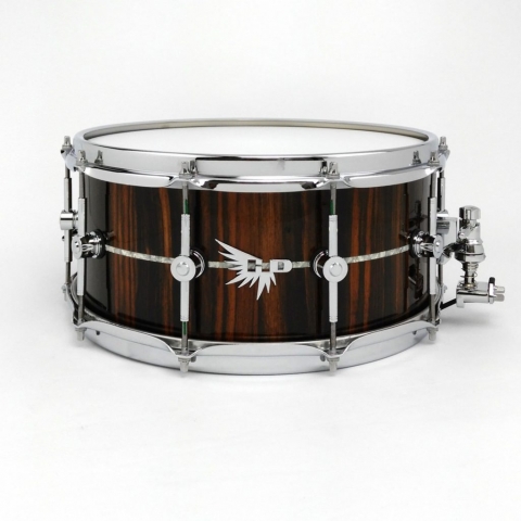 Craviotto Snare Drum Hendrix Drums Stave Macassar Ebony Inlay HD