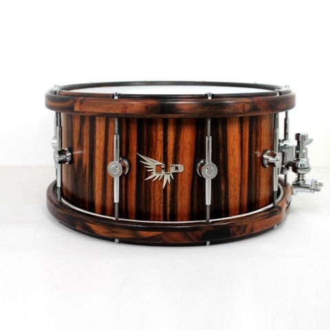 Wood Hoop Snare Drum Hendrix Drums Macassar Ebony HD Stave