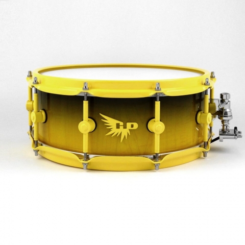 Wes Watkins Snare Drum Hendrix Drum HD Yellow Black Stave