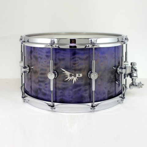 Stave Snare Drum DW Hendrix Drums Purple Quilted Maple Pearl