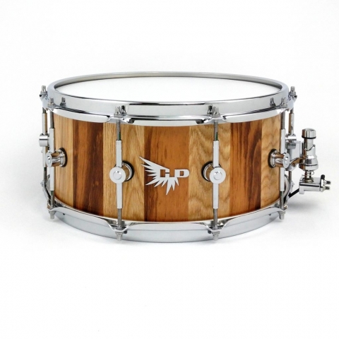Tigerwood Oak Striped Snare Drum Stave Hendrix Drums Tama