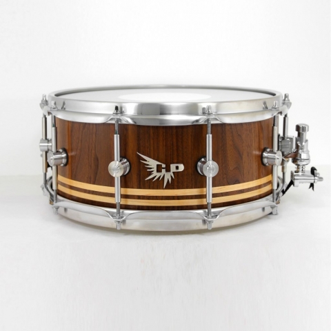 Teddy Grant Snare Drum Walnut Stave Hendrix Drum HD Maple Inlay Tama