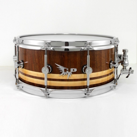 Walnut Double Inlay Maple Craviotto Snare Hendrix Drums HD