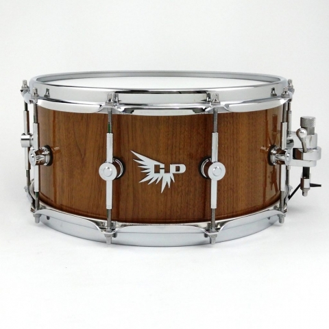 Walnut Gloss Snare Drum Dunnett Craviotto Stave Solid Hendrix Drum Pearl
