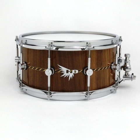 Walnut stave Snare Drum Tama Hendrix Drums HD Inlay Craviotto Maxwell