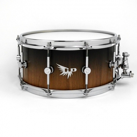 Walnut Snare Drum Black Fade Stave Hendrix Drums HD