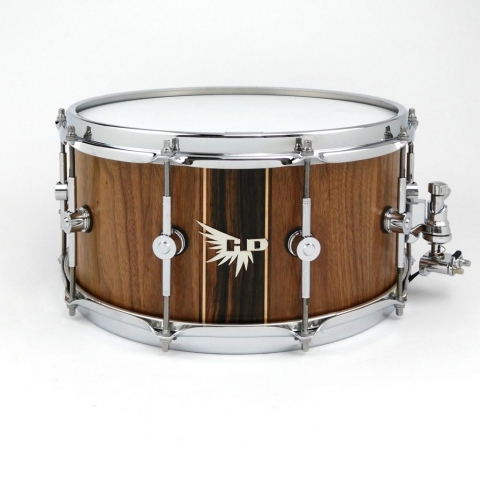 Nick Baglio Snare Drum Hendrix Drums Walnut Accent Macassar Ebony Rock tama