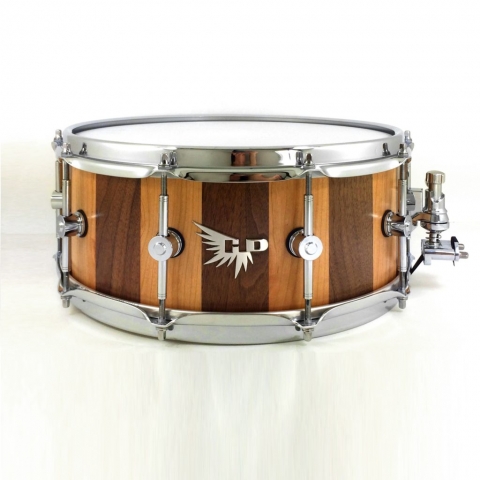 Dominique Austin Snare Drum Hendrix Drums Walnut Cherry Stave